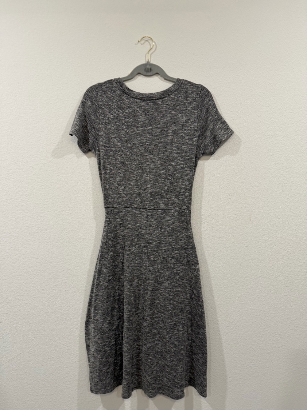 Lucky Brand Tie Front Heather Grey Knit Dress size medium - Picture 4 of 12